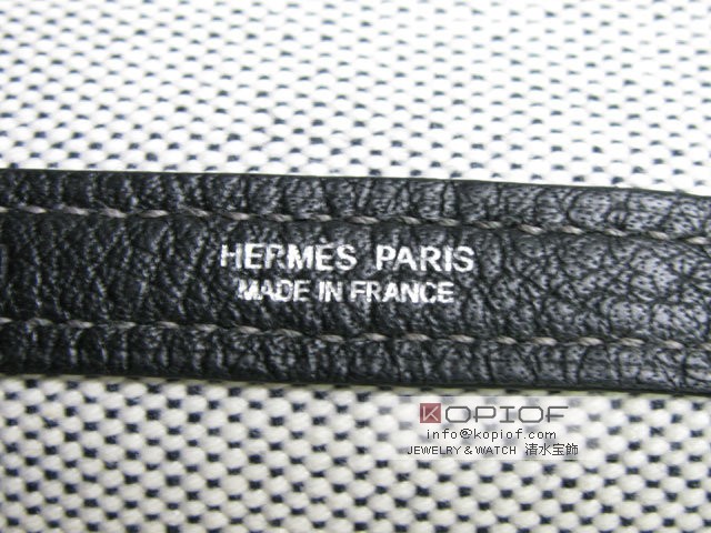 エルメス ガーデン スーパーコピーパーティPMトワルアッシュ-グレー×ブラック(シルバー金具) her010